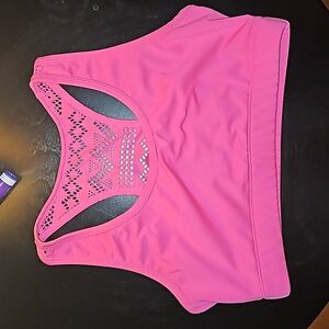 Zyia women's bomber sports bra,  size Large,  hot pink,  great condition